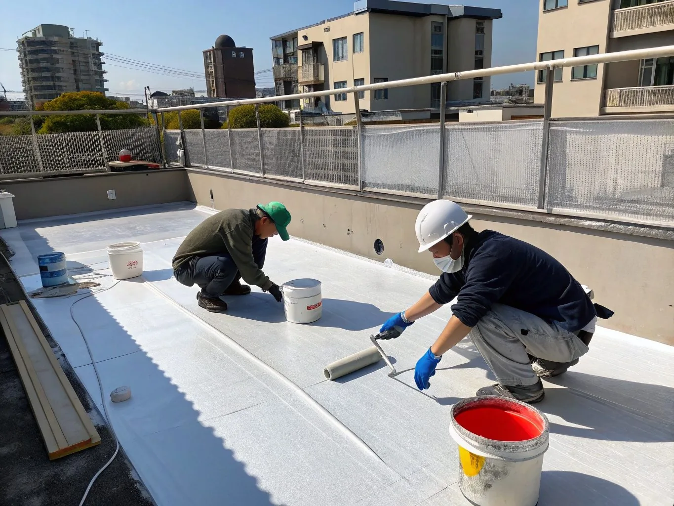西宮市 マンション 屋上防水工事 施工後