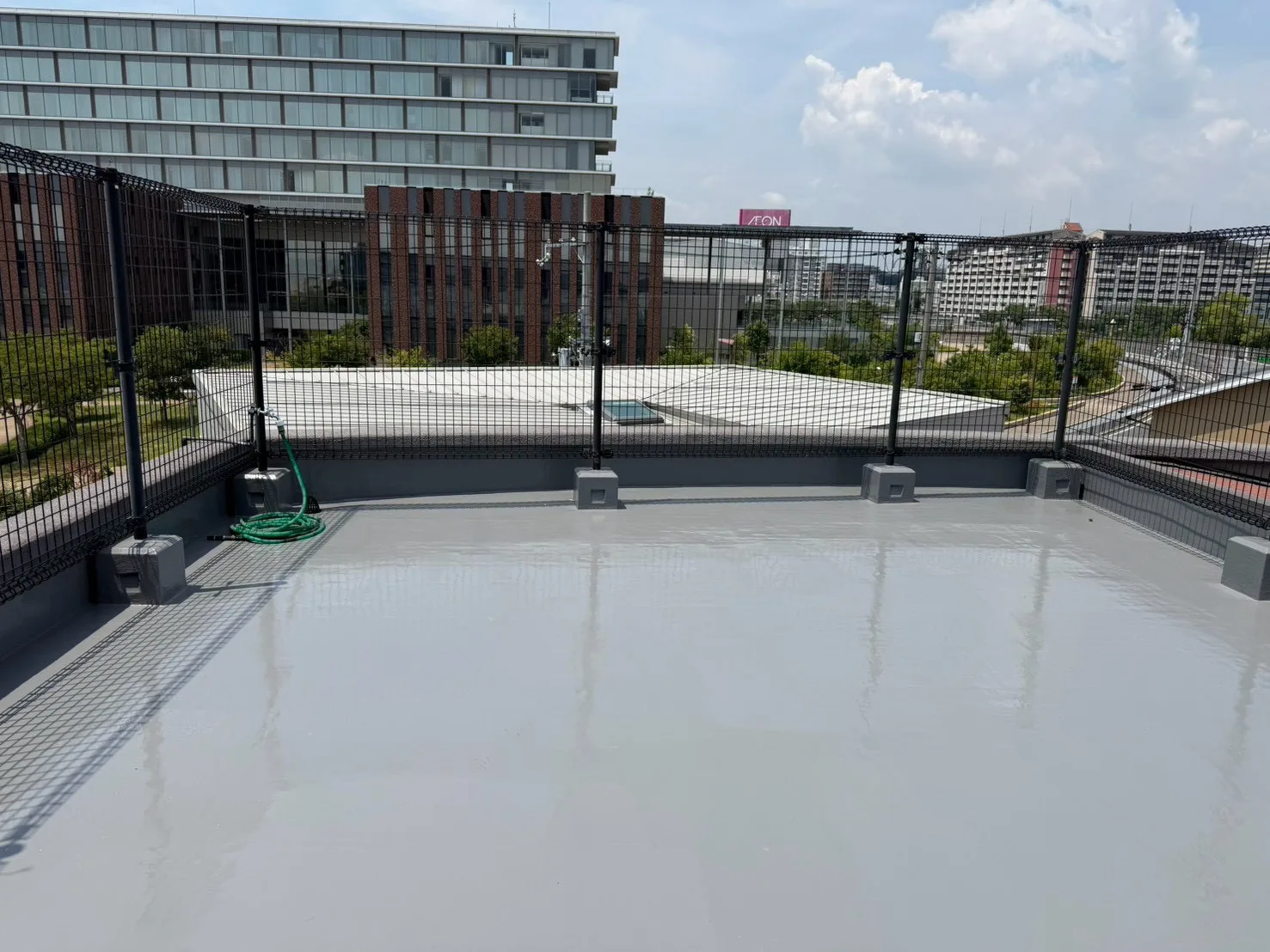 茨木市 屋上ウレタン防水工事 施工後